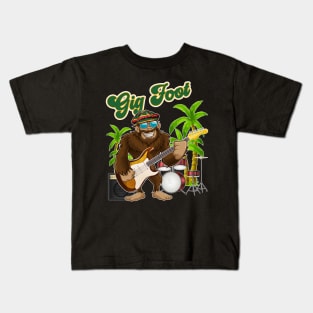 BigFoot GigFoot Musician Music Lover Kids T-Shirt